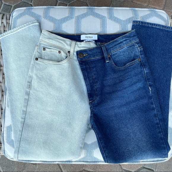 Pistola Two-Tone Asymmetric Jeans - Picture 5 of 12